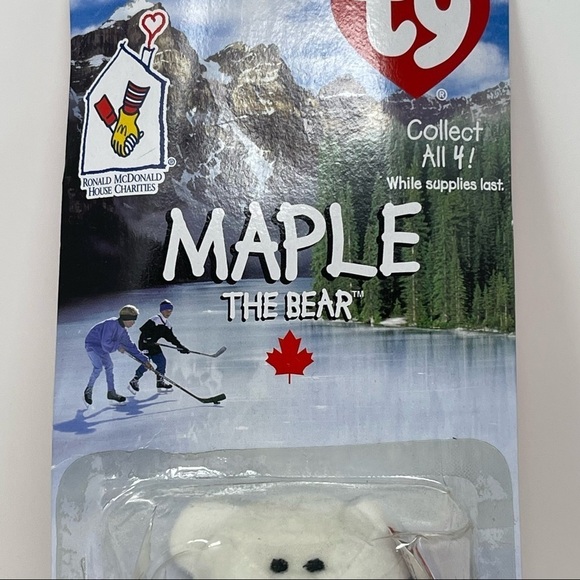 Maple The Bear McDonalds Beanie Baby Canada Collectibles Never Opened - Picture 3 of 6